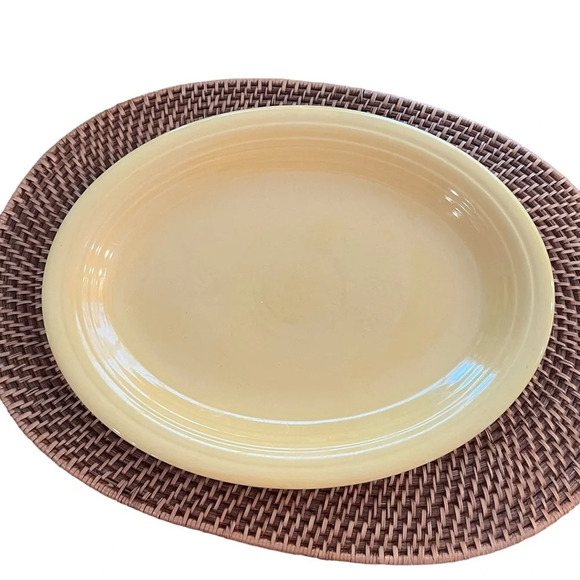 Vintage 1936 Yellow Fiesta Serving Platter 12.5” - Picture 1 of 5